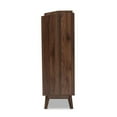 thumbnail image 4 of Bowery Hill Mid-Century 5-Drawer Engineered Wood Chest in Walnut Brown, 4 of 9