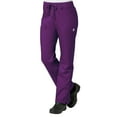 thumbnail image 3 of Maevn Eon Women's V-Neck Pocket Top & Full Elastic Zipper Pocket Cargo Pant Scrub Set, 3 of 5