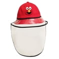 thumbnail image 2 of Sombrero antisaliva de , gorro antiescupir con cara, gorro impermeable a prueba de polvo para exteriores para niños, rojo-L, 2 of 6