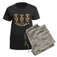 thumbnail image 5 of CafePress - Fates Of Henry VIII Wives Women's Dark Pajamas - Women's Short Sleeve Print T-Shirt and Pants Dark Cotton Pajama Set, 5 of 7