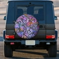 thumbnail image 5 of Kll Watercolor Butterflies Tire Cover,Universal Wheel Tire Cover For Trailer, Rv, Suv, Truck,Camper And Many Vehicle,(16 Inch), 5 of 8