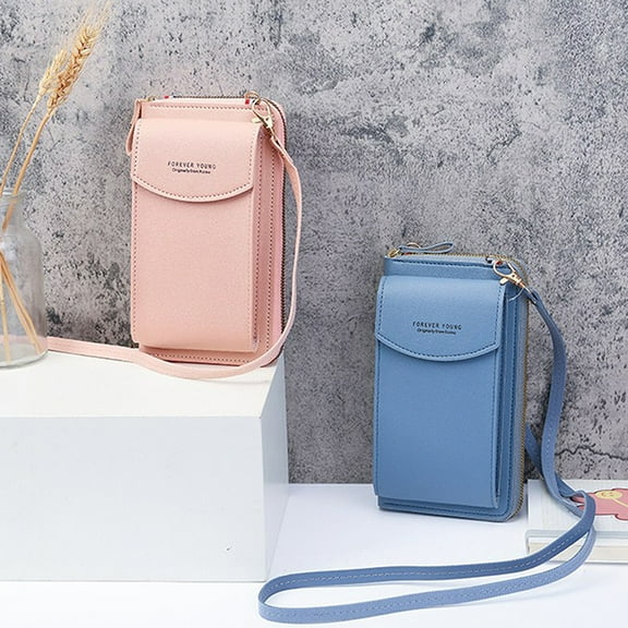 Leather Women's Bag Wallets Touch Screen Cell Phone Purse Bags of Women Strap