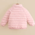 thumbnail image 7 of YUANxueke Puffer Jacket for Girls Long Sleeve Full Zip Quilted Coat Lightweight Stand Collar Warm Tops,Pink,7-8Years, 7 of 7