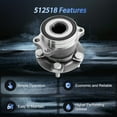 thumbnail image 4 of Sennachine 2Rear Wheel Bearing Hub Assembly Set for 2012-2021 Subaru Impreza 14-18 Forester, 4 of 9
