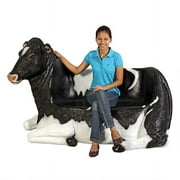 Couch Holstein Cow Bench Sculpture Garden Bench by XoticBrands - Veronese Size (Large)