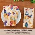 thumbnail image 6 of Napkin Satin Napkin 20*20Inchx6 Kitchen Towel Dinner Plate Towel Decorative Towel Napkin Tea Towel Suitable For Kitchen Table Colorful Butterfly, 6 of 8