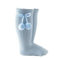 thumbnail image 1 of REDARER Girls' Knee-High Socks - Double-Stitched Ribbed Stockings for Toddlers, Soft Mid-Calf Princess Socks, 1 of 3