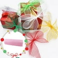 thumbnail image 2 of Poly Mesh Ribbon With Metallic Foil Each Roll For Wreaths Swags Bows Wrapping And Decorating, 2 of 2