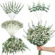 thumbnail image 1 of Tallos artificiales de eucalipto y flores con forma de aliento para bebés, 25 unidades, 1 of 8