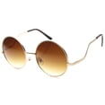 thumbnail image 3 of Womens Metal Round Sunglasses UV400 Gradient Lens Style 9979 Tinted Lenses, 3 of 4