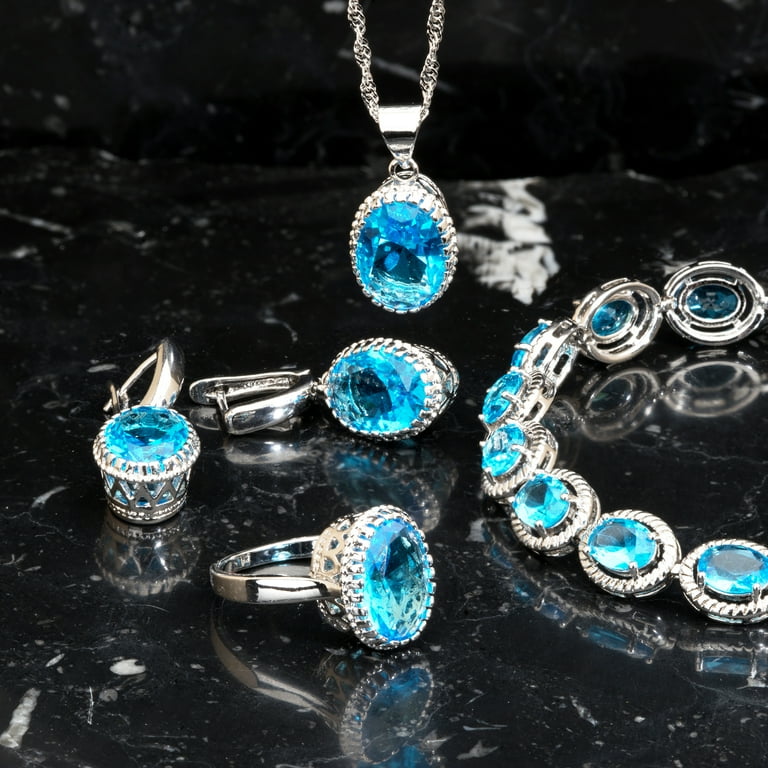 Topaz jewelry set discount