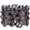 Dark Grey, variant on Flower Stretch Cuff Bracelets for Women Flexible Band Fit Wrist Circumference 6 to 8 inch