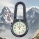 thumbnail image 1 of black Men's Watch, Carabiner Clip Watch, Backpack Belt Pocket Watch with Luminous Dial for Hiking or Climbing, 1 of 5