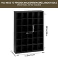 thumbnail image 3 of Huisuilinss Shot Glass Display Case,Black Wood Wall Mounted Shadow Box With Removable Adjustable Shelves,Holds Set Of 30 Glasses,Home Bar Decor For Miniatures,Thimbles,2 Pack, 3 of 8