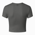 thumbnail image 4 of Towmus Women's Casual Basic Crop Tops Slim Fit Short Sleeve Crew Neck Tight Tees Shirts for Women, 4 of 5