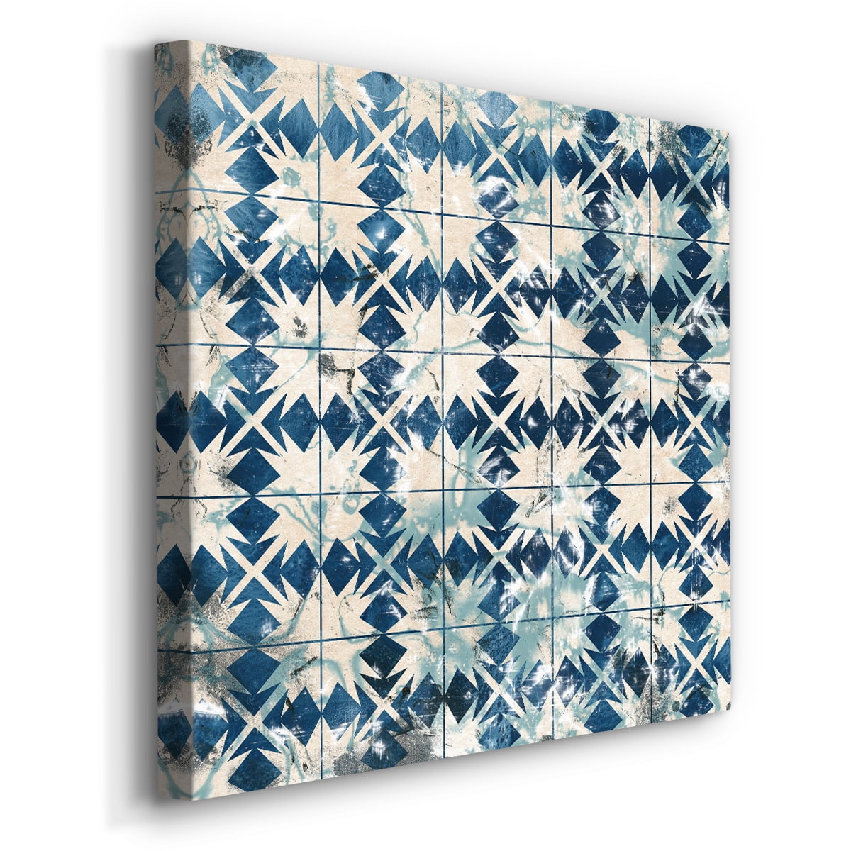 Wexford Home Tile-Dye VI-Premium Gallery Wrapped Canvas, 40" x 40" - Ready to Hang