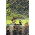 thumbnail image 2 of Tissot, James Jacques 13x18 White Modern Wood Framed Museum Art Print Titled - Quiet, 2 of 4