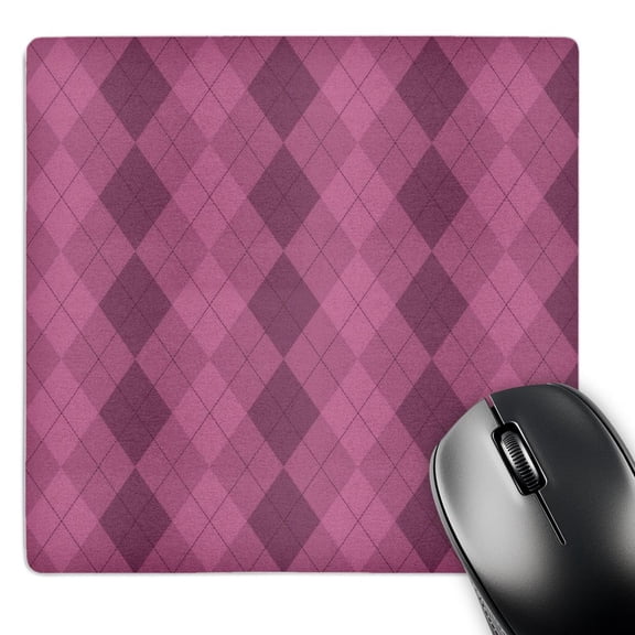 3dRose, Triple Pink Argyle Pattern - Fashionable Art, MousePad