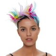 thumbnail image 3 of Diadema de plumas Color nupcial pluma sombrero de copa diadema bola de Halloween tocado diadema banda para el cabello boda, 3 of 5