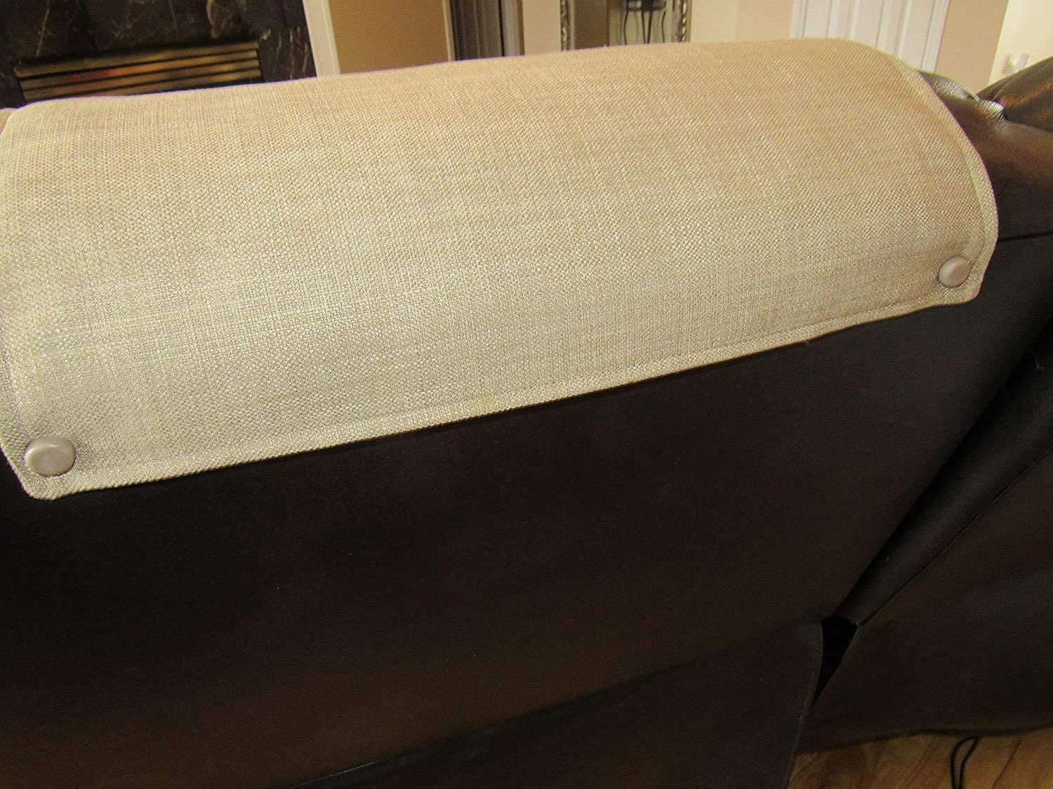 Cloth Headrest Cover for furniture, furniture protectors, solid color, slipcover, sofas, loveseats, theater chairs,recliners,RV’s,office chair. 17x27.