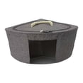 thumbnail image 3 of Cesta de almacenamiento de esquina, caja triangular organizadora con asa, organizador impermeable. 38cmx38cmx23cm Gris, 3 of 9