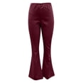 thumbnail image 5 of Wancir Women's Corduroy Flare Pants Elastic Waist Bell Bottom Trousers 2024 Women Fashions, 5 of 6