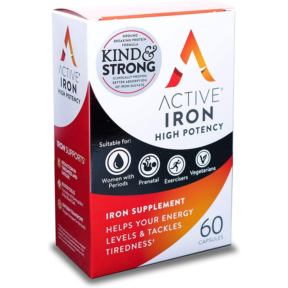 Active Iron High Potency, Dietary Iron Supplements, Strengthens Immune