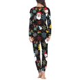 thumbnail image 4 of Renewold Family Women Pajama Pants Set Bottoms Size S Christmas Nighwear PJ for Sleepling and Lounge Wear 2 Pieces Colorful Snowflake Snowman Sleepwear, 4 of 5