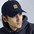 thumbnail image 4 of Gorra de lona para hombre, nueva gorra de lengua de pato de material lavado, gorra de béisbol deportiva con protección solar y parte superior suave e informal para hombre, 4 of 5