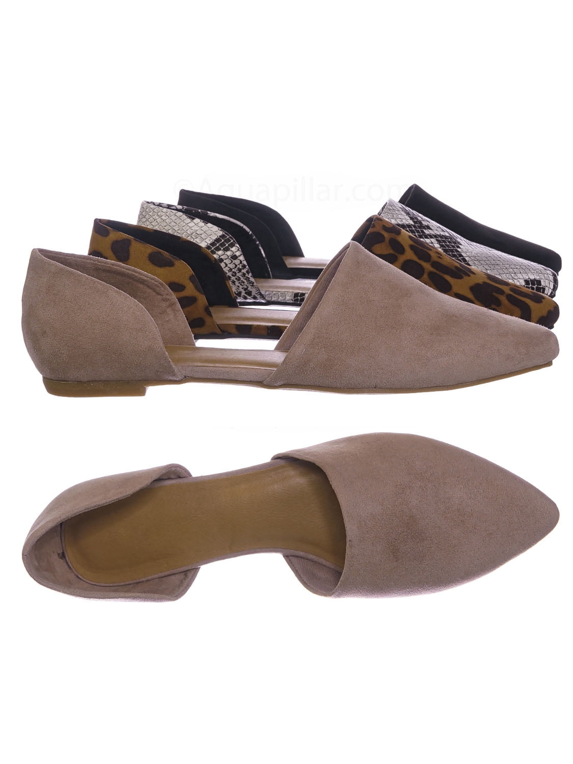 flat pointed ballet shoes