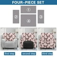 thumbnail image 6 of Kuiaobaty Butterfly Heart Print Recliner Couch Cover for Pets Stretch Reclining Sofa Slipcover Dustproof Recliner Chair Cover with Side Pocket Breathable Reclining Slipcover Nonslip, 6 of 8
