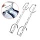thumbnail image 5 of Cateissary Paquete de 6 perchas de ropa plegables de Metal para el hogar, Hotel, sala de estar, armario, gancho para armario, soporte organizador Almacenamiento y organización del hogar Forma plana, 5 of 6
