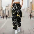 thumbnail image 2 of Christmas Printed Slacks For Ladies Casual Pants Women plus Size Business Casual Pants for Women plus Casual Dress Pants for Women Summer Elastic Waist Sweatpants Women Pants Casual Women Pants Casual, 2 of 4