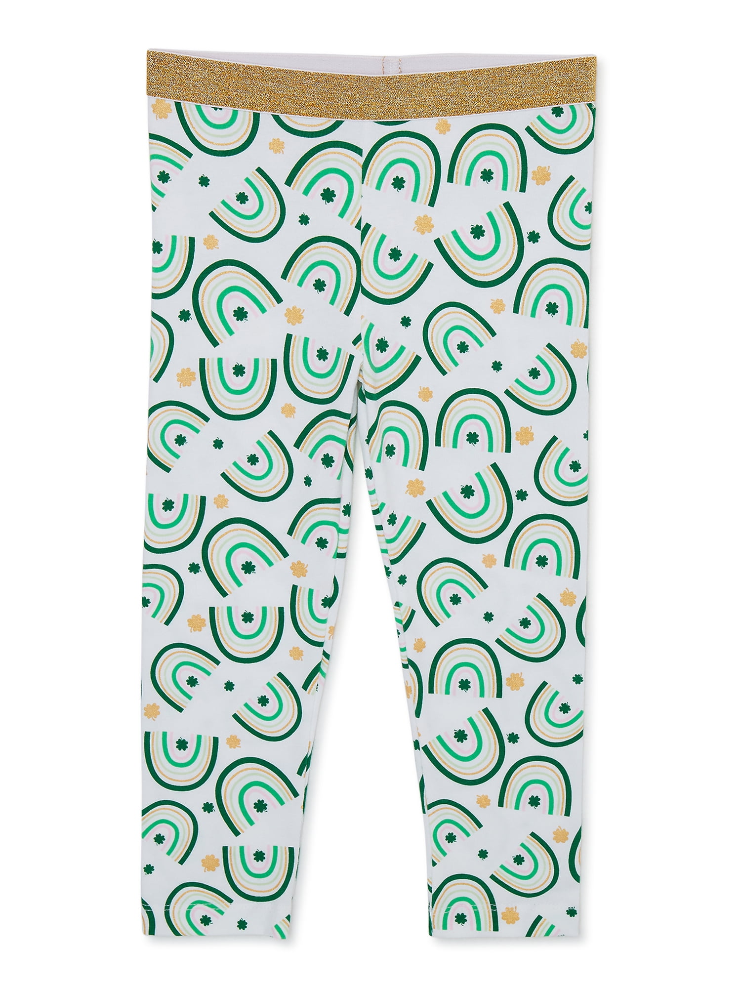 WAY TO CELEBRATE! St. Patrick's Day Toddler Girl Printed Legging, Sizes 12M-5T