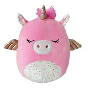 Squishmallows Official Kellytoy Plush 10 inch Sleepy Pink Glitter-Winged