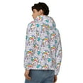 thumbnail image 4 of Honeii Unicorn DoingYoga Print Hoodies for Men, Pullover & Full Zip, Breathable Zip up Hoodie, Sweatshirt-3X-Large, 4 of 5