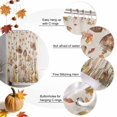 thumbnail image 5 of Shower Curtain 72"W x 72"L Fall Mushroom Maple Leaves Retro Linen Fabric Shower Curtains Set with Hooks Water Repellent Bathroom Curtains Machine Washable Bathroom Accessories, 5 of 6