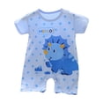 thumbnail image 1 of Akiihool Baby Bodysuits Baby Bodysuits Blanks Bulk Polyester Infant Romper for Heat Transfer (Sky Blue,0-3 Months), 1 of 3