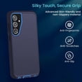 thumbnail image 3 of Entronix Heavy Duty Case Compatible with Galaxy S26 Plus, Shockproof Dustproof Triple Layer Hard Cover, Navy Blue, 3 of 6