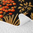 thumbnail image 5 of Homewish Fungus Botanical Mushroom Quilt Full,Daisy Floral Butterfly Full Bedspread Sets,Black Reversible,3 Pieces, 5 of 7