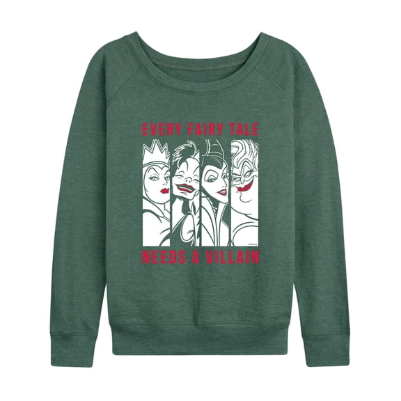 Disney Villains - Every Fairy Tale Needs A Villian - Women's Lightweight French Terry Long Sleeve Shirt
