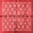 thumbnail image 1 of Ahgly Company Indoor Square Abstract Red Modern Area Rugs, 5' Square, 1 of 4