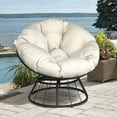 Skypatio Outdoor Patio Papasan Chair, Papasan Rotating Chair with