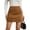 Khaki, variant on Lnmiateer 2026 Fall Winter A Line Mini Skort for Women High Waist Elastic Back Waist Suede Fabric Built-in Shorts Pockets Trendy Casual Work Holiday Outfit