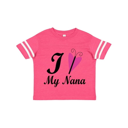 

Inktastic I Love My Nana Girls Gift Toddler Toddler Girl T-Shirt