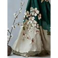 thumbnail image 5 of Green Floral Sleeveless V-Neck Maxi Dress, 5 of 5