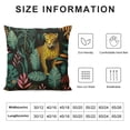 thumbnail image 5 of JRXY Leopard Pillow Covers, Cheetah Decorative, Jungle Tropical Leaves Print Throw Pillow Covers,Square Cushion Pillowcases for Sofa Couch Bed, Farmhouse Home Decor 12x12in, 5 of 5