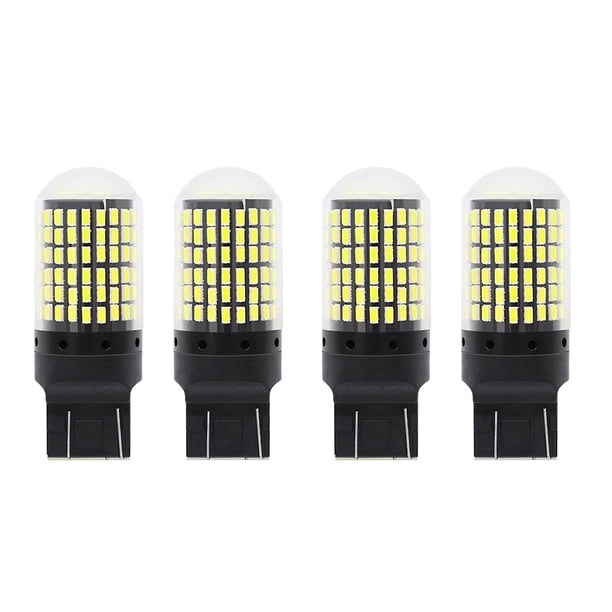 4x 7440 Canbus bombilla Led súper brillante sin errores T20 W21w 144 Smd blanco Compatible con señal de giro trasera inversa