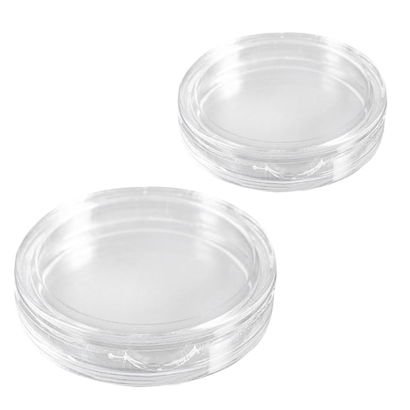 20 Pcs Small Round Transparent Plastic Coin Capsules Box 33mm & 35mm,20 x coin capsules box,Transparent