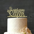thumbnail image 2 of "It Ain't Easy Being Queen" Custom Wedding Cake Topper Rustic Wooden Crown Cake Topper Cake Decoration 6"-7" Inches Wide, 2 of 3